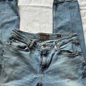 Alesbury Athletic Men's Straight Light Blue Jeans 36x34